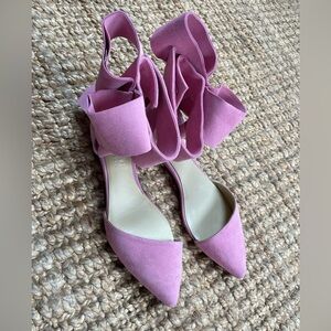 Aminah Abdul Jillil pink bow flat size 8